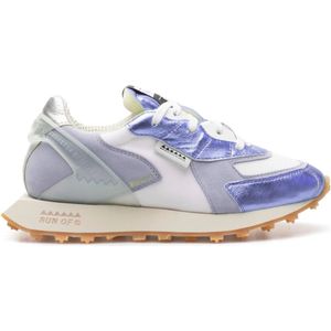 RUN OF, Schoenen, Dames, Veelkleurig, 35 EU, Leer, Sneaker Purple Rain W