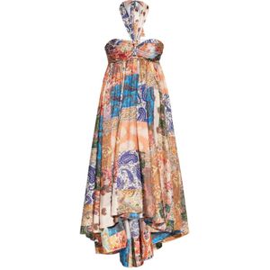 Zimmermann, Kleedjes, Dames, Veelkleurig, 2Xs, Zijden Jurk