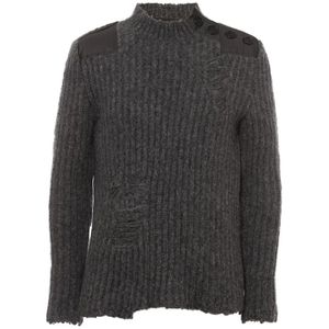 Stella McCartney, Truien, Heren, Grijs, L, Cozy Knit Sweater