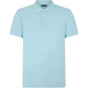 Tom Ford, Tops, Heren, Blauw, XL, Polo Shirt