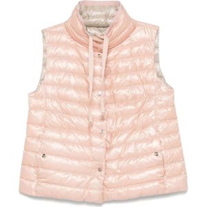 Herno, Jassen, Dames, Roze, M, Nylon, Roze Omkeerbare Cape Jas Waterafstotend