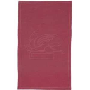 Etro, Interieur, unisex, Rood, ONE Size, Katoen, Katoenen Strandlaken met Reliëflogo