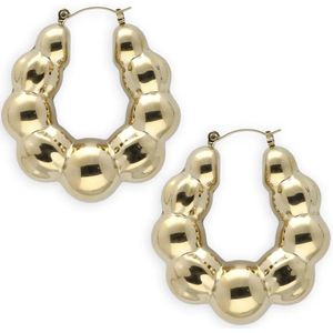 Notre-v, Accessoires, Dames, Geel, ONE Size, Gouden oorbellen voor een elegante touch
