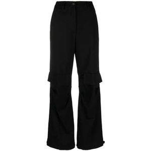 P.a.r.o.s.h., Broeken, Dames, Zwart, XS, Stijlvolle Fashion Jurk