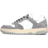 Genti, Schoenen, Heren, Wit, 42 EU, Grijze Fury Lage Sneakers