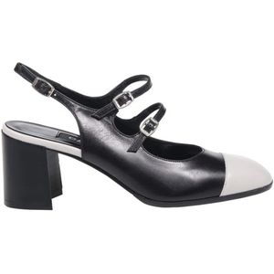 Carel, Schoenen, Dames, Zwart, 36 1/2 EU, Leer, T-Strap Pump