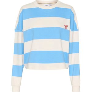 Saint Tropez, Tops, Dames, Veelkleurig, S, Katoen, All Aboard Sweatshirt met geborduurd detail