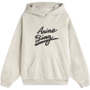 Anine Bing, Sweatshirts & Hoodies, Dames, Beige, XS, Harvey Sweatshirt Signature