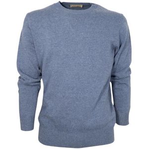 Cashmere Company, Truien, Heren, Blauw, 2Xl, Wol, Shirts