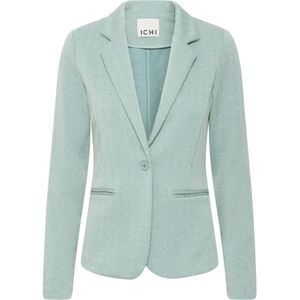 Ichi, Jassen, Dames, Groen, XL, Leer, Groene Herringbone Blazer Jas