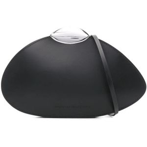 Benedetta Bruzziches, Tassen, Dames, Zwart, ONE Size, Zwarte Magnetische Schoudertas