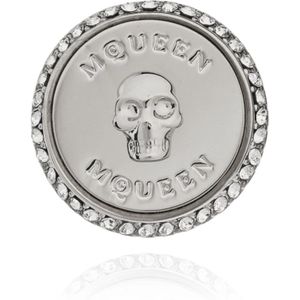 Alexander McQueen, Accessoires, Heren, Grijs, ONE Size, Enkele Oorbel