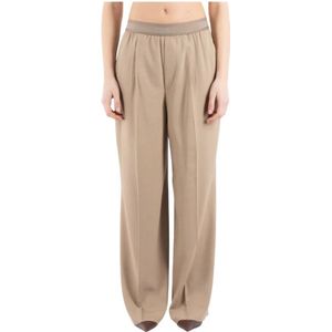 Acne Studios, Broeken, Dames, Beige, S, Wol, Beige Wollen Broek