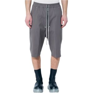 Rick Owens, Korte broeken, Heren, Beige, 2Xl, Katoen, Bela Long Shorts
