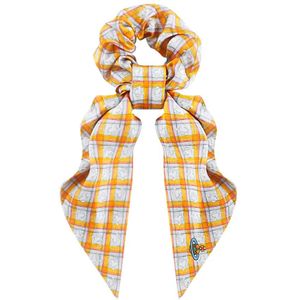 Vivienne Westwood, Accessoires, Dames, Geel, ONE Size, Gele accessoires met Check Orbs Scrunchie