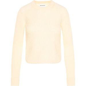 Isabel Marant, Truien, Dames, Beige, S, Wol, Wollen Pullover met Modern Design
