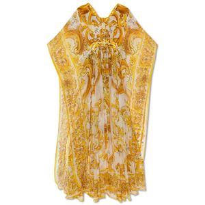 Dolce & Gabbana, Kleedjes, Dames, Geel, S, Jurk met Majolica-print