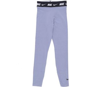 Nike, Broeken, Dames, Blauw, L, Katoen, High-Waist Leggings