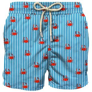 MC2 Saint Barth, Badkleding, Heren, Veelkleurig, S, Polyester, Krab Print Zwemkleding