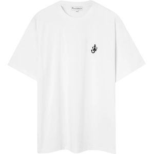JW Anderson, Tops, Heren, Wit, XL, Wit overhemd