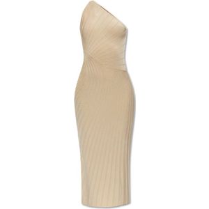 Cult Gaia, Kleedjes, Dames, Beige, L, Rayon, Jurk Raith