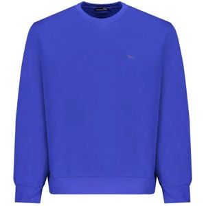 Harmont & Blaine, Sweatshirts & Hoodies, Heren, Blauw, S, Katoen, Blauwe Katoenen Trui