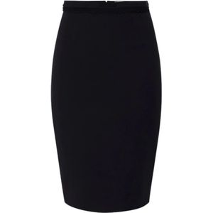 Elisabetta Franchi, Rokken, Dames, Zwart, M, Zwarte Rokken voor Vrouwen