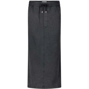 Isabel Marant, Rokken, Dames, Grijs, XS, Katoen, Katoenen sweatrock met elastische tailleband