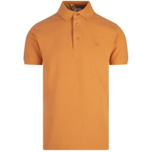 Etro, Tops, Heren, Oranje, M, Oranje Poloshirt met Logo