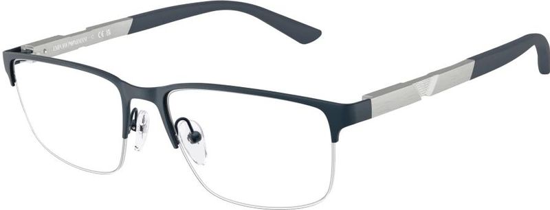 Emporio Armani, Accessoires, Heren, Blauw, 56 MM, Brillen