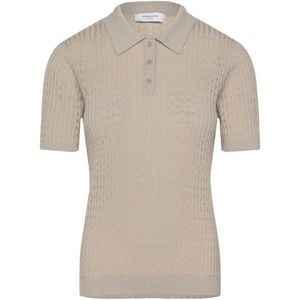 Rosemunde, Tops, Dames, Beige, XL, Polyester, Korte Mouw Gebreid Silver Lining