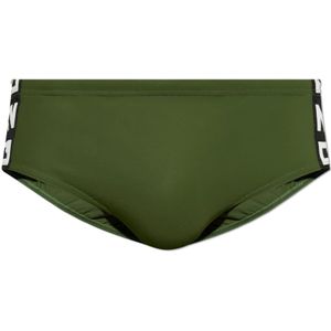 Dsquared2, Badkleding, Heren, Groen, 2Xl, Zwemshorts met Logo