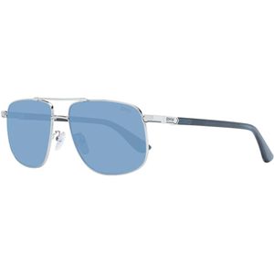 Bmw, Accessoires, Heren, Grijs, ONE Size, Grijze Aviator Zonnebril Gepolariseerd Blauw