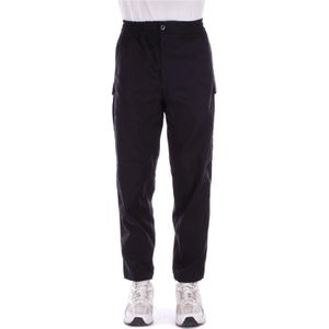 C.p. Company, Broeken, Heren, Zwart, S, Polyester, Black Metropolis Broeken Logo Side Zipper