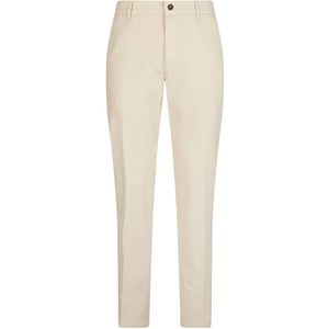 Eleventy, Broeken, Heren, Beige, W38, Katoen, Comfort Chino Katoen Nylon Elastaan