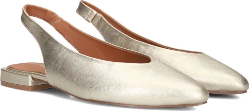 Blasz, Schoenen, Dames, Geel, 39 EU, Leer, Elegante puntige neus slingback schoenen