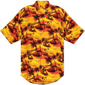 Balenciaga, Overhemden, Heren, Veelkleurig, 2Xl, Gedrukt overhemd