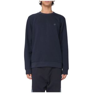 Hugo Boss, Sweatshirts & Hoodies, Heren, Blauw, XL, Blauwe Sweatshirt met Lange Mouwen Stijlvol Veelzijdig