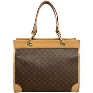 Celine Vintage, Pre-owned, Dames, Bruin, ONE Size, Pre-owned Leather celine-bags