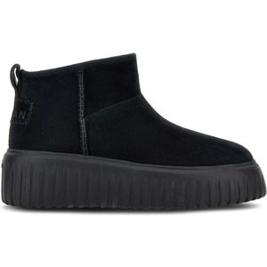 Hogan, Schoenen, Dames, Zwart, 36 EU, Polyester, Zwarte enkellaarzen voor vrouwen