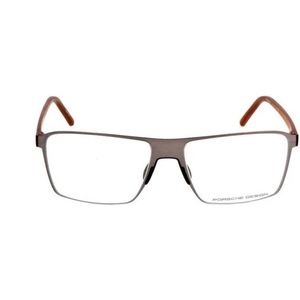 Porsche Design, Accessoires, Heren, Grijs, ONE Size, Stijlvolle Metalen Brillenmonturen