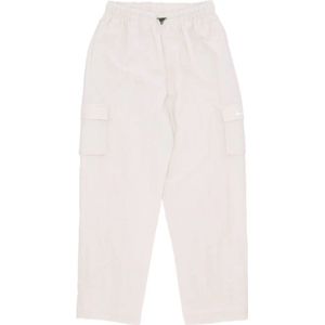 Nike, Sport, Dames, Beige, M, Nylon, Cargo Sportswear Broek met Hoge Taille