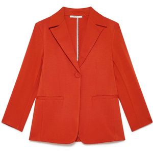 Maliparmi, Jassen, Dames, Oranje, S, Oranje Stitching Jas