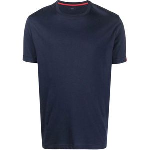 Fay, Tops, Heren, Blauw, S, Katoen, Blauwe T-shirts en Polos