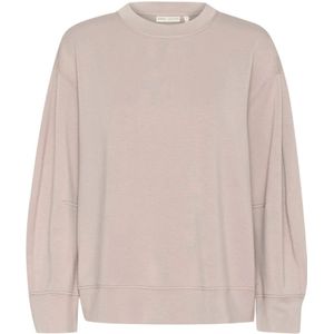 InWear, Sweatshirts & Hoodies, Dames, Beige, L, Polyester, Luxe Blouse Top T-Shirt