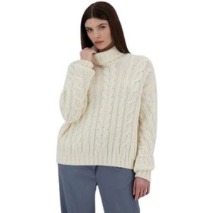 Herno, Truien, Dames, Beige, S, Elegante Zwanen Jas