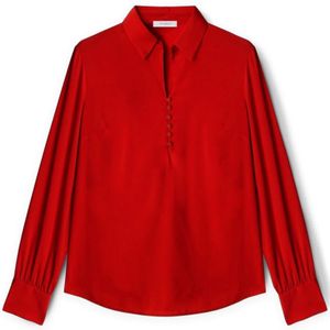 Motivi, Blouses & Shirts, Dames, Rood, S, Blouse met kraag