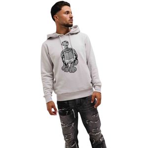 Iceberg, Sweatshirts & Hoodies, Heren, Grijs, L, Katoen, Garfield Hoodie Grijs Heren