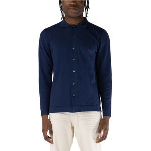 At.P.Co, Truien, Heren, Blauw, L, Lange Mouw Gebreid Shirt