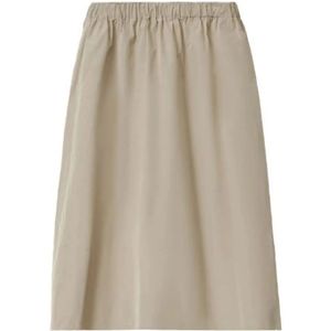 Fabiana Filippi, Rokken, Dames, Grijs, S, Grijze Faille Rok met Elastische Taille